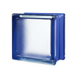 bloco de vidro azul
