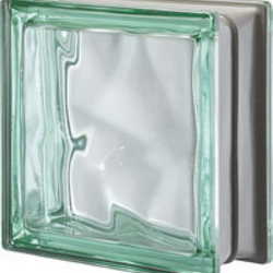 bloco de vidro verde