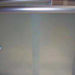 box de vidro jateado