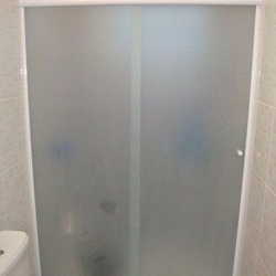 box para banheiro jateado