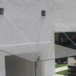 Cobertura para porta de vidro