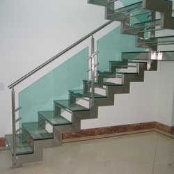 corrimão de aço