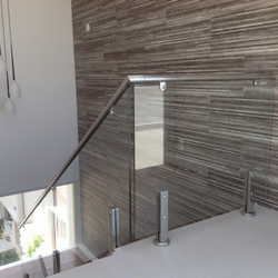 corrimão de escada de inox