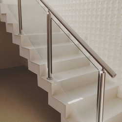Corrimão de escada inox