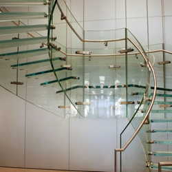 escada vidro