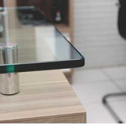 Tampo de vidro para mesa