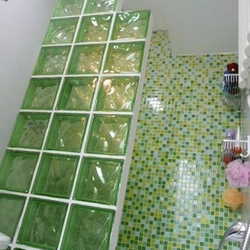 Tijolo de vidro verde