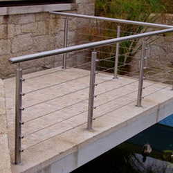 varanda de inox com vidro