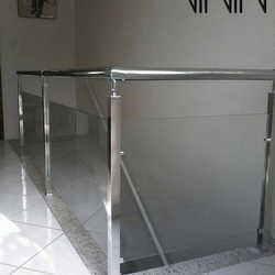 varanda de inox com vidro