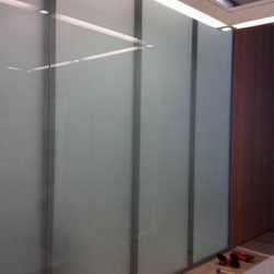 Vidro laminado leitoso
